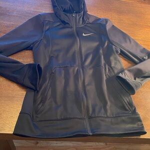 Nike Women's Black Utility Hoodie zip up Jacket Medium